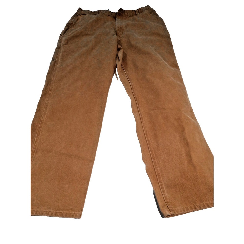 Carhartt Pants 38x34 Loose Original Dungaree Fit Brown Carpenter Loop